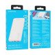 BOROFONE (BJ38) 10000mAh PD 20W Fast Charging 4 Ports (2 USB + 1 Type +1 Micro USB) Portable Power Bank (White)