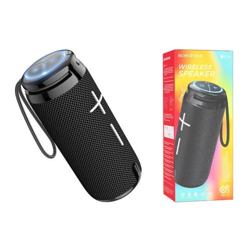 Borofone BR24 Ηχείο Bluetooth 10W με Ραδιόφωνο και Διάρκεια Μπαταρίας έως 2 ώρες Μαύρο