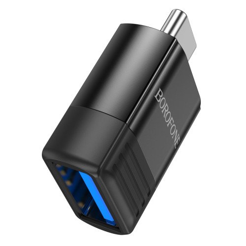 Borofone Adapter OTG BV18 - Type C to USB - black