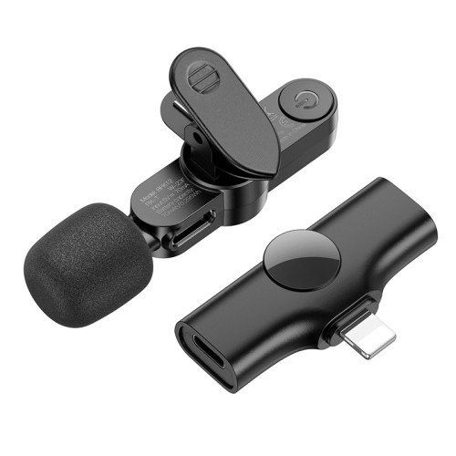 Borofone Ασύρματο Μικρόφωνο BFK12 Lightning IPhone  Πέτου Φωνής