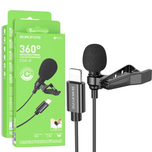 Borofone Μικρόφωνο BFK11 Elegant Lightning Πέτου Φωνής