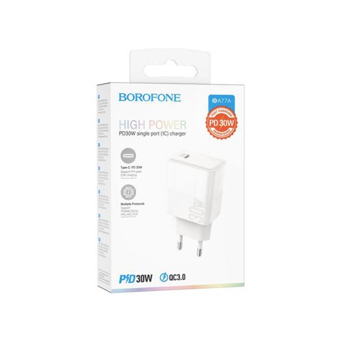 Charger Borofone BA77A Insightful 1xUSB-C PD 30W - White