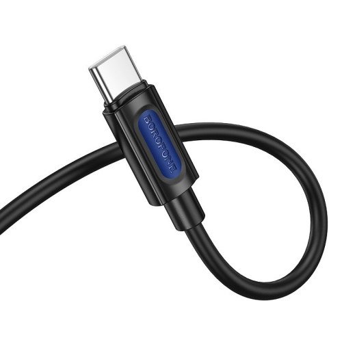 Borofone USB 2.0 Cable USB-C male - 3.5mm Μαύρο 1m (BL20)
