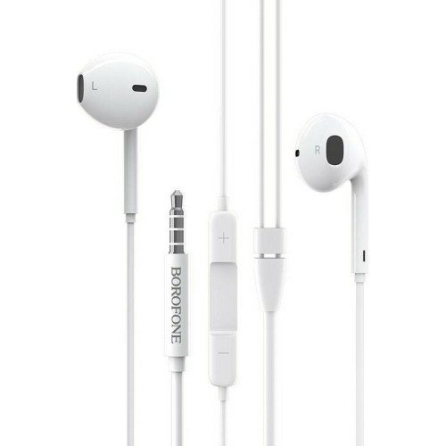 Borofone BM30 Earbuds Handsfree with 3.5mm Connector White