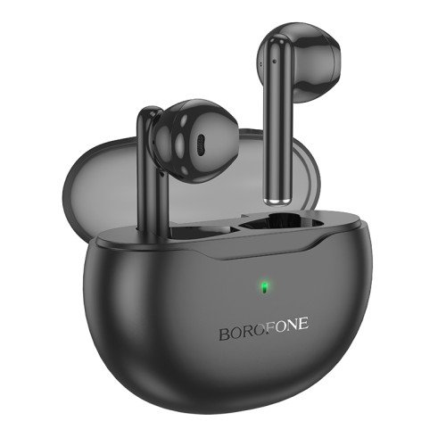 Borofone BW52 Tower Earbud Bluetooth Handsfree Ακουστικά με Θήκη Φόρτισης Μαύρα