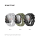 BOROFONE BD9 IP67 Waterproof Sports Fitness Smartwatch Support Heart Rate Blood Oxygen Detection - Silver