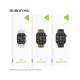 BOROFONE BD9 IP67 Waterproof Sports Fitness Smartwatch Support Heart Rate Blood Oxygen Detection - Silver