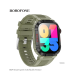BOROFONE BD9 IP67 Waterproof Sports Fitness Smartwatch Support Heart Rate Blood Oxygen Detection - Green