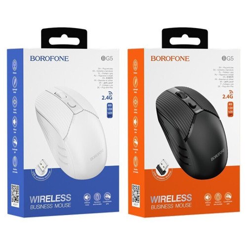 Borofone BG7 Platinum 2.4G business wireless mouse - Black