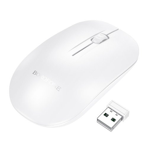 Borofone BG7 Platinum 2.4G business wireless mouse - White