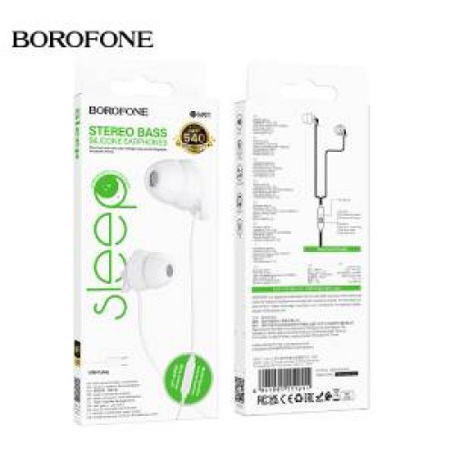 Borofone BM91 3.5mm Jack ακουστικά με μικρόφωνο Μαύρο