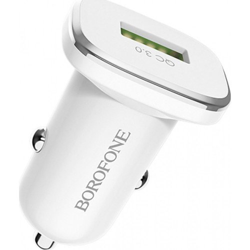 Borofone BZ12A Φορτιστής Αυτοκινήτου 1xUSB 18W QC3.0 - Λευκός