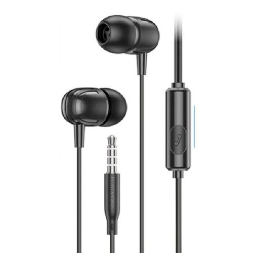 Borofone BM76 In-ear Handsfree με Βύσμα 3.5mm Μαύρο