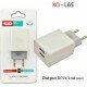 XO Φορτιστής Χωρίς Καλώδιο με 2 Θύρες USB-A Quick Charge 3.0 Λευκός (L65)