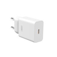 XO Φορτιστής Χωρίς Καλώδιο με Θύρα USB-C 20W Quick Charge 2.0 Λευκός (L126)