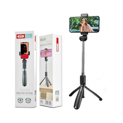 XO SS08 Selfie Stick Τρίποδο Κινητού με Bluetooth Μαύρο