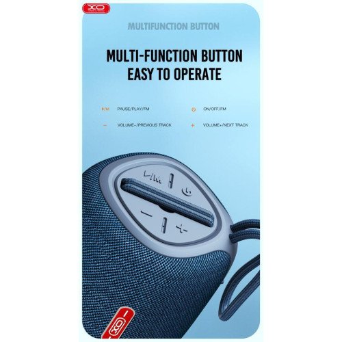 XO F38 Thor Ηχείο Bluetooth 5W με Διάρκεια Μπαταρίας έως 2.5 ώρες Μαύρο