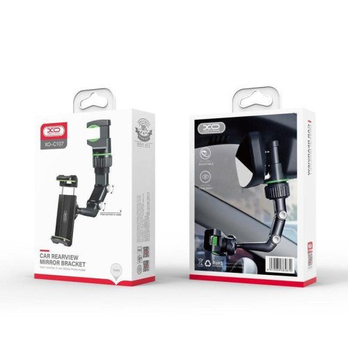 XO Βάση Κινητού Αυτοκινήτου με Ρυθμιζόμενα Άγκιστρα Μαύρη