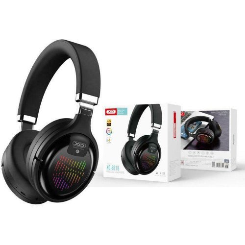 XO BE18 Ασύρματα / Ενσύρματα On Ear Ακουστικά με 4 ώρες Λειτουργίας Μαύρα