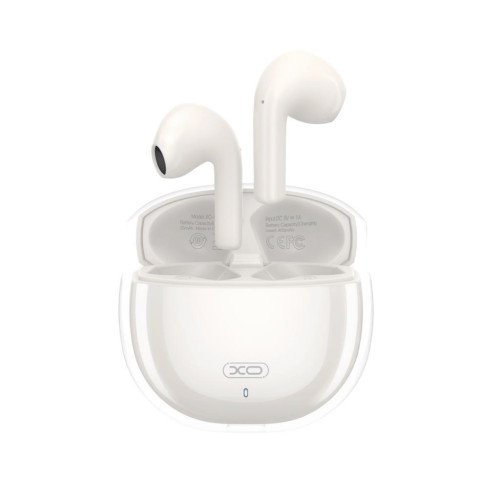 XO G16 Earbud Bluetooth Handsfree Ακουστικά με Θήκη Φόρτισης Λευκά