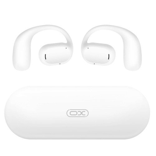 XO X25 Open Ear Bluetooth Handsfree Ακουστικά με Θήκη Φόρτισης Λευκά