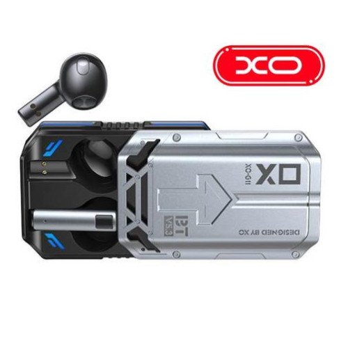 XO G11 Earbud Bluetooth Handsfree Ακουστικά με Θήκη Φόρτισης Ασημί