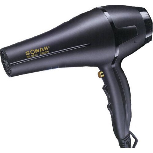 Sonar SN-9910 Επαγγελματικό Πιστολάκι Μαλλιών 3900W - Χρώμα: Μαύρο