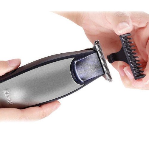 Kemei KM-5021 Επαναφορτιζόμενη Κουρευτική Μηχανή Μπλε