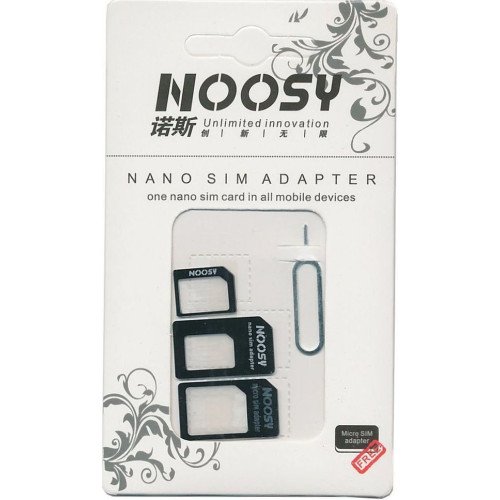 Noosy Αντάπτορας Nano & Micro SIM - Χρώμα: Μαύρο