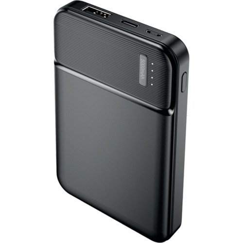 Maxlife MXPB-01 PowerBank με 2 Θύρες USB-A & Θύρα USB-C 5000mAh - Χρώμα: Μαύρο