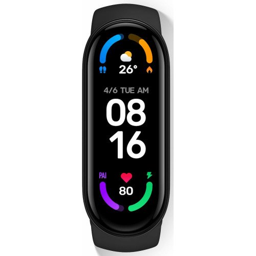 Αδιάβροχο SmartWatch Smart Band 6 με Παλμογράφο - Χρώμα: Μαύρο