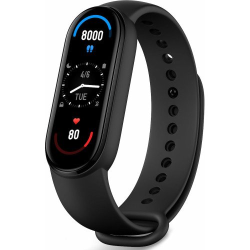 Αδιάβροχο SmartWatch Smart Band 6 με Παλμογράφο - Χρώμα: Μαύρο