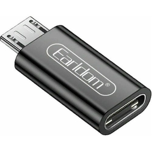 Earldom ET-TC09 Μετατροπέας Micro USB Male σε USB-C Female - Χρώμα: Μαύρο