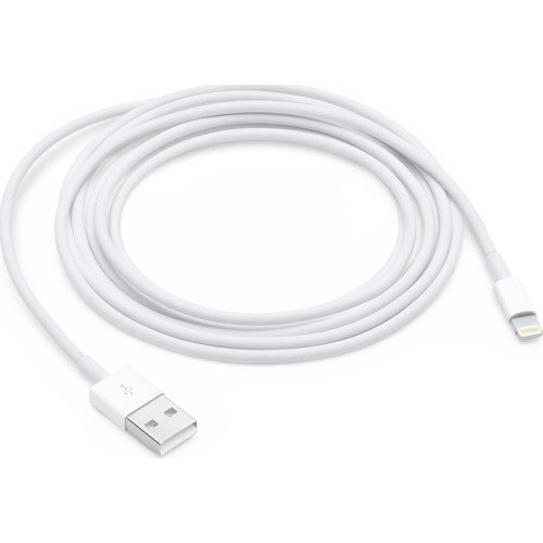 Καλώδιο Φόρτισης & Μεταφοράς Δεδομένων Apple USB-A σε Lightning 2m (MD819ZM/A) - Χρώμα: Λευκό