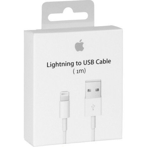 Καλώδιο Φόρτισης & Μεταφοράς Δεδομένων Apple USB-A σε Lightning 1m (MD818ZM/A) - Χρώμα: Λευκό