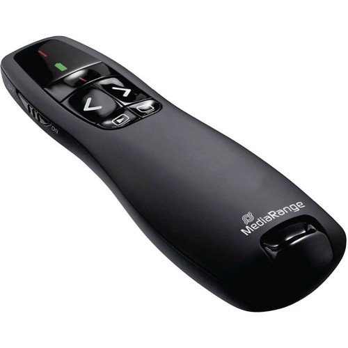 MediaRange Presenter 5-Button Wireless Presenter με Κόκκινο Laser & Πλήκτρα Slideshow - Χρώμα: Μαύρο