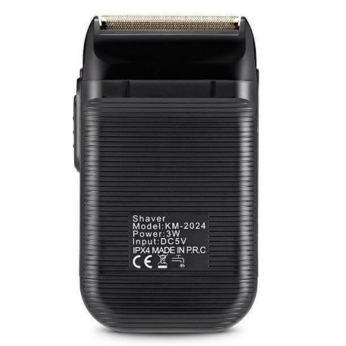 Kemei KM-2024 Επαναφορτιζόμενη Ξυριστική Μηχανή Προσώπου - Χρώμα: Μαύρο