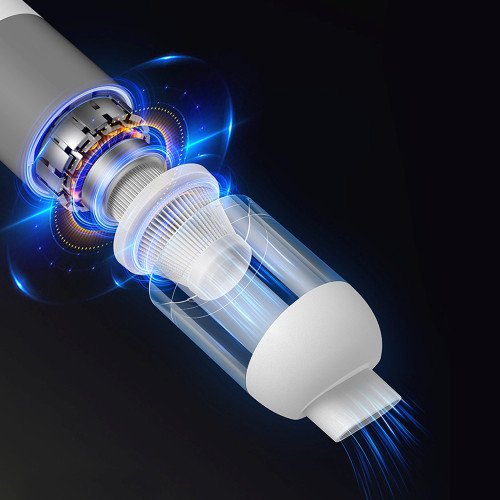 Remax XC-1 Επαναφορτιζόμενο Σκουπάκι Αυτοκινήτου Στερεών 12V - Χρώμα: Λευκό