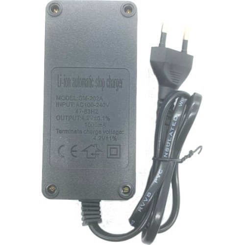 Φορτιστής 2 Μπαταριών Li-ion Μεγέθους 18650 MS-202A - Χρώμα: Μαύρο