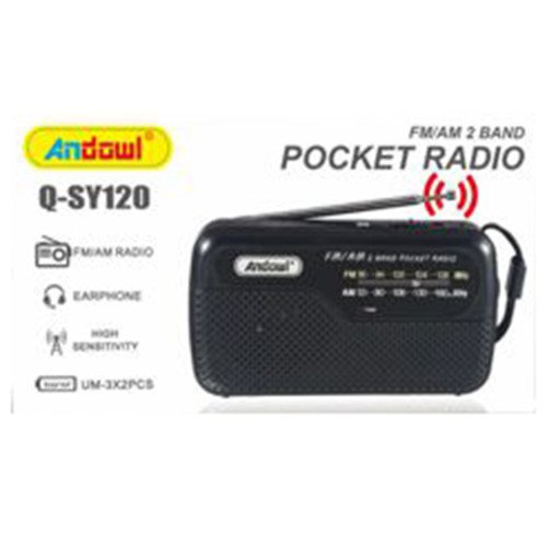 Andowl Q-SY120 Επιτραπέζιο Ραδιόφωνο Μπαταρίας