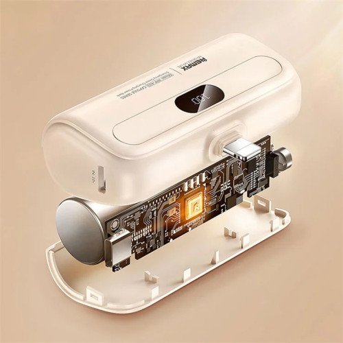 Remax RPP-632 PowerBank Capsule Series 2A Type-C Άμεσης Φόρτισης Έκτακτης Ανάγκης 5000mAh - Χρώμα: Μαύρο