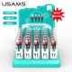 USAMS U26 Καλώδιο Braided USB 2.0 σε Micro USB 1m (US-SJ312) - Χρώμα: Κόκκινο