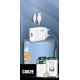 PZX C882E Φορτιστής Kινητού με 1 Θύρα USB-A 3.1Α & Καλώδιο USB σε Type-C - Χρώμα: Λευκό