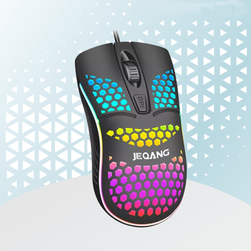 JEQANG JM-102 RGB Ενσύρματο Gaming Ποντίκι Μπλε