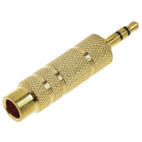 Αντάπτορας 3.5mm Male σε Female 6.35mm - Χρώμα: Χρυσό