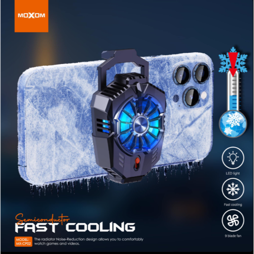 Moxom MX-CP02 Ανεμιστηράκι Κινητού - Χρώμα: Μαύρο