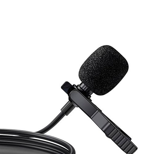Earldom ET-E34 Πυκνωτικό Μικρόφωνο Πέτου 3.5mm - Χρώμα: Μαύρο