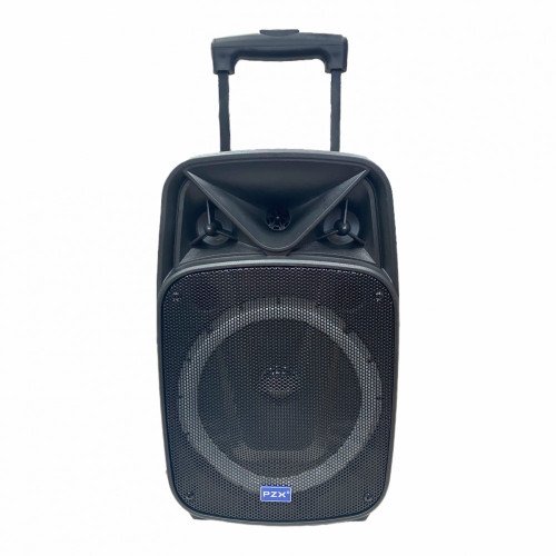 PZX NDR-W1308 Bluetooth Φορητό Ηχείο 8 Inch με Σύστημα Karaoke Μαύρο