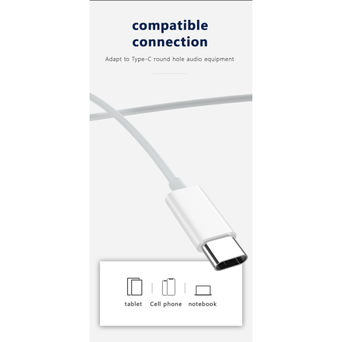 JELLICO EP3A Ενσύρματα Ακουστικά με Υποδοχή Type-C & Ενσωματωμένο Μικρόφωνο 1.2M Άσπρο