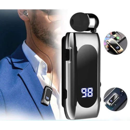 In-ear Bluetooth Handsfree Ακουστικό Πέτου K55 - Χρώμα: Γκρι